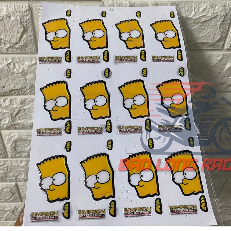 Bộ tem Sticker hình hoạt hình Simpson
