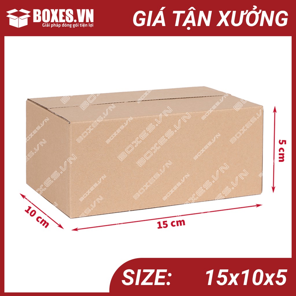 15x10x5 Combo 50 hộp Carton đóng gói hàng giá tại xưởng