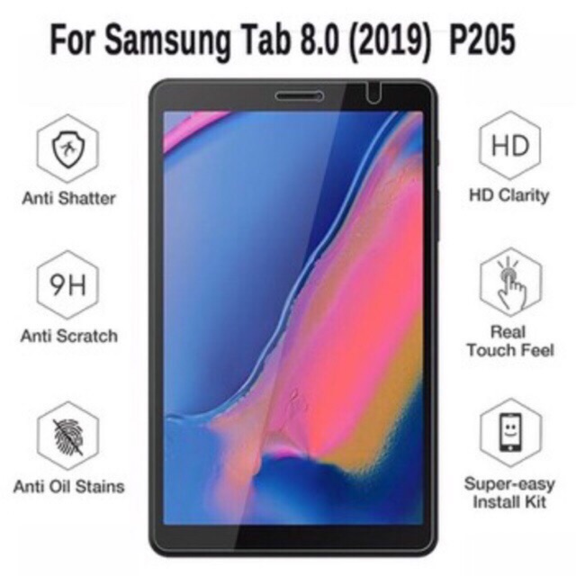 Tấm dán kính cường lực Samsung Galaxy Tab A Plus 8.0 SPen 2019 P205 chống xước, chống vỡ màn hình