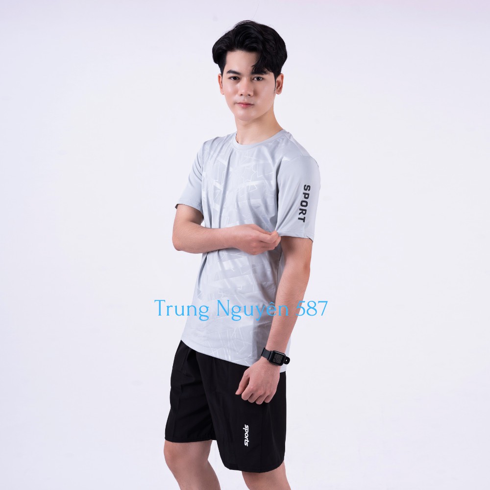 Bộ thể thao nam chất thun lạnh siêu mát cho những ngày hè, co giãn tốt thất hút mồ hôi, | BigBuy360 - bigbuy360.vn