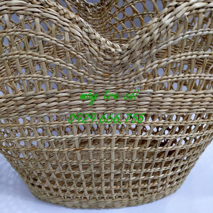 Xưởng sỉ Làn cói hình trái tim cá tính