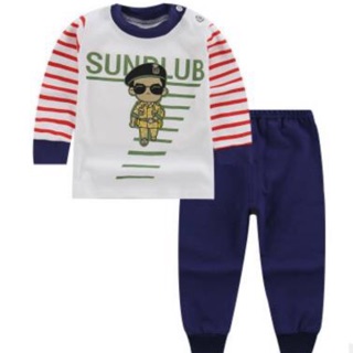 Combo 12 bộ cotton xuất hàn đủ màu cho bé