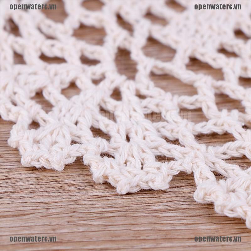 Tấm Lót Nồi / Cốc Nước Bằng Cotton Đan Tay Họa Tiết Giáng Sinh