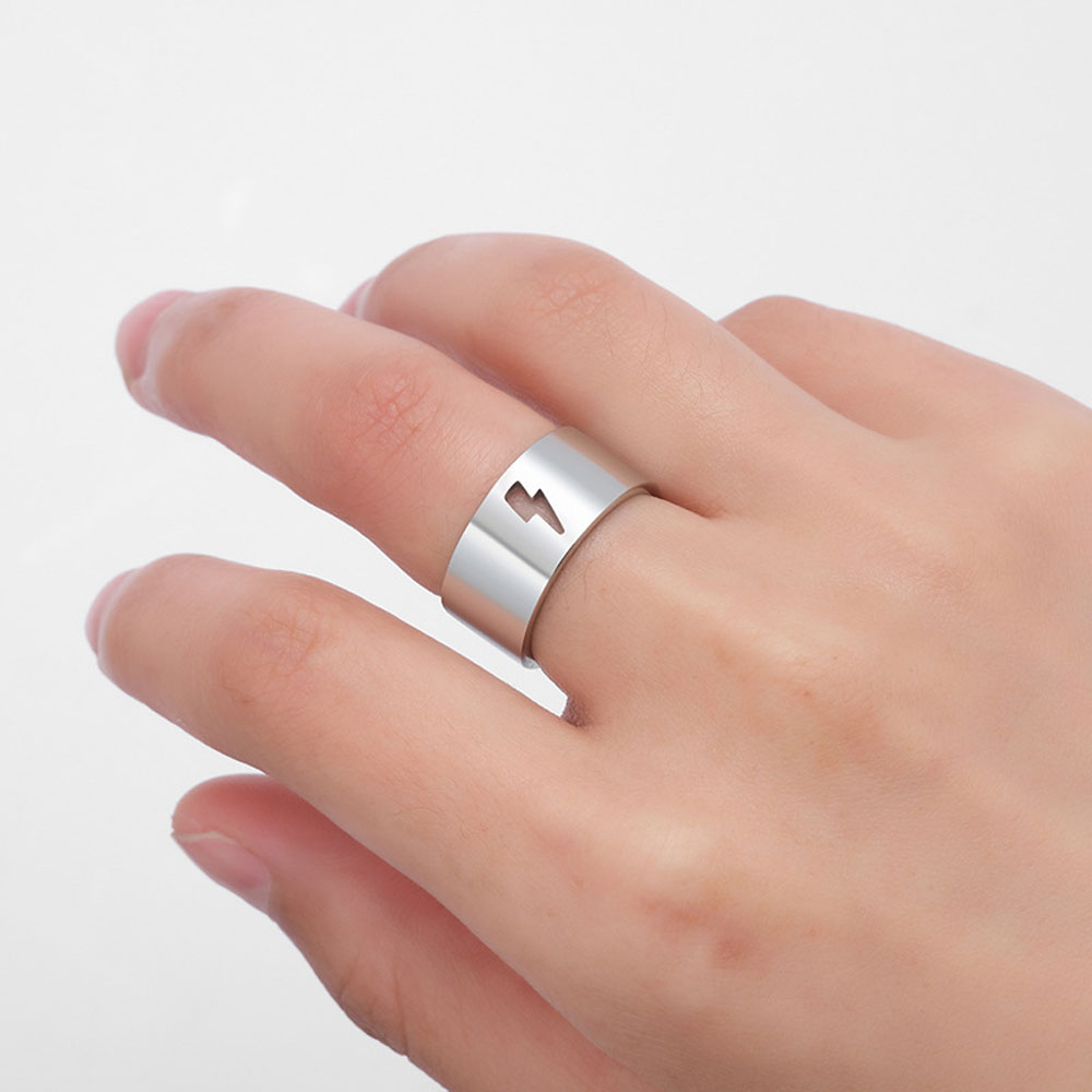 Set Nhẫn Đeo Tay Kim Loại Phong Cách Vintage Cho Cặp Đôi