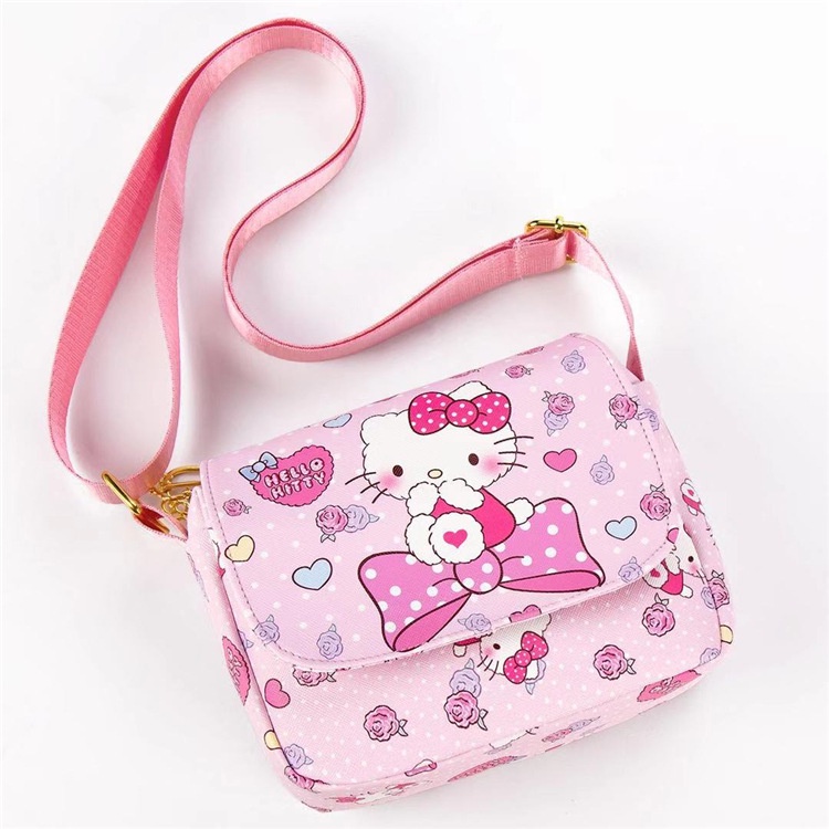 Túi Đeo Vai Hello Kitty Loại Nhỏ Chống Thấm Nước Họa Tiết Xinh Xắn