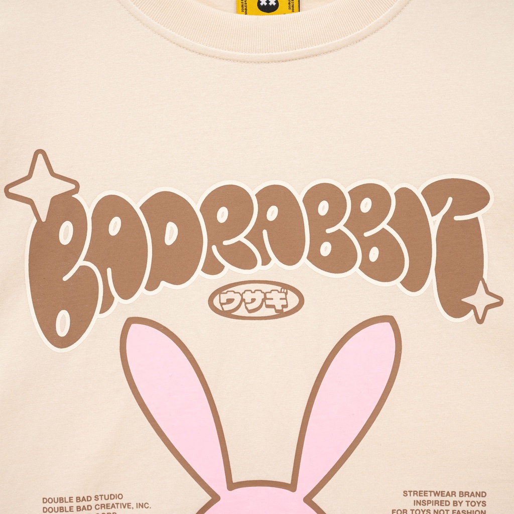 Áo Thun Unisex Bad Rabbit CREAM RABBIT FIGURE 100% Cotton - Local Brand Chính Hãng