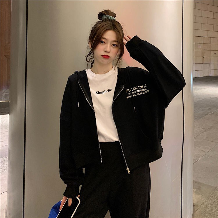 Áo Khoác Dáng Rộng Phong Cách Harajuku Hàn Quốc Cho Nữ Size S-2xl | BigBuy360 - bigbuy360.vn