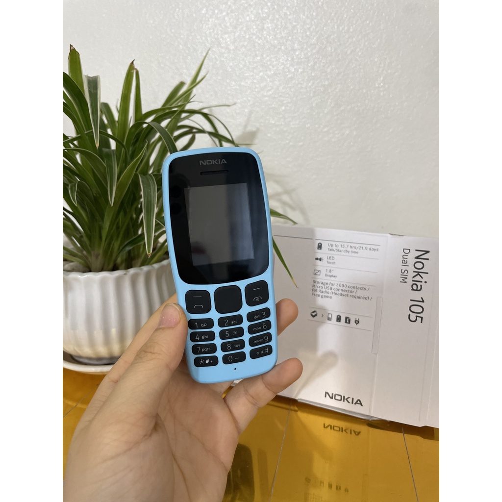 Điện Thoại Nokia 106 Dual SIM / 2 SIM Mẫu Mới 2018 New Đủ Màu Bền Bỉ Đẹp Chắc [Kèm Dây Sạc + Pin] | BigBuy360 - bigbuy360.vn