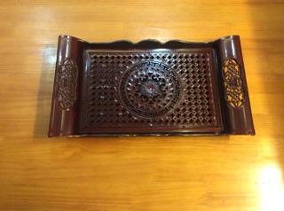 Khay trà nhựa giả gỗ