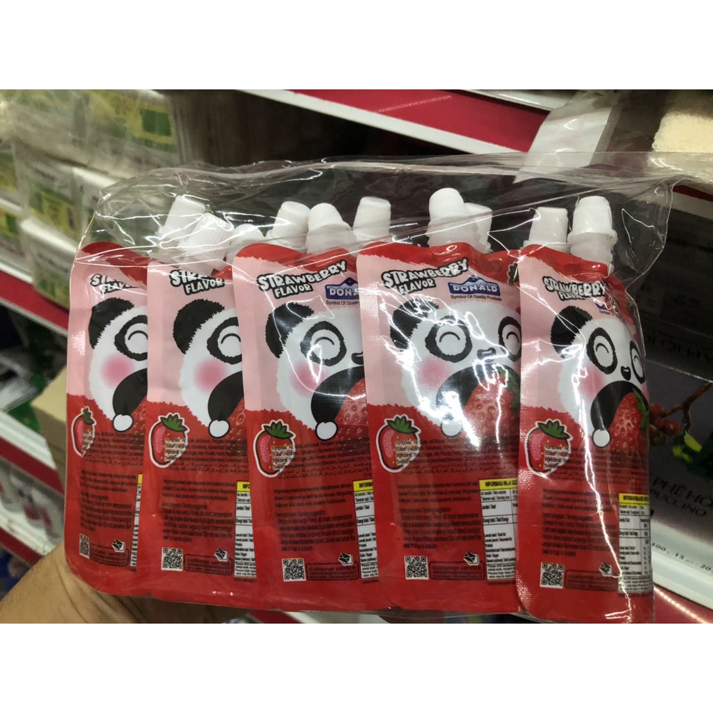 Combo 10 túi Thạch Nước trái cây DONAL JELLVIT các vị  80ml 10k/1 túi date mới