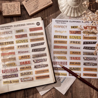 Set 60 sticker chữ tiếng Anh 8 chủ đề