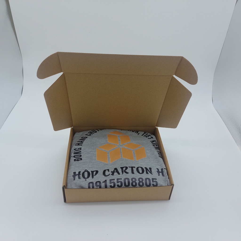 Combo 50 Hộp Carton Nắp Gài 25x20x6 Hộp Giấy Nắp Cài Đóng Hàng Quần Áo, Quà Tặng Handmade Giá Gốc Tận Xưởng