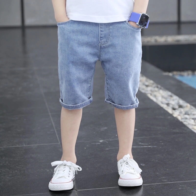 Quần Jeans Lửng/ Ngố Size Đại Cho Bé Trai Hàng Quảng Châu