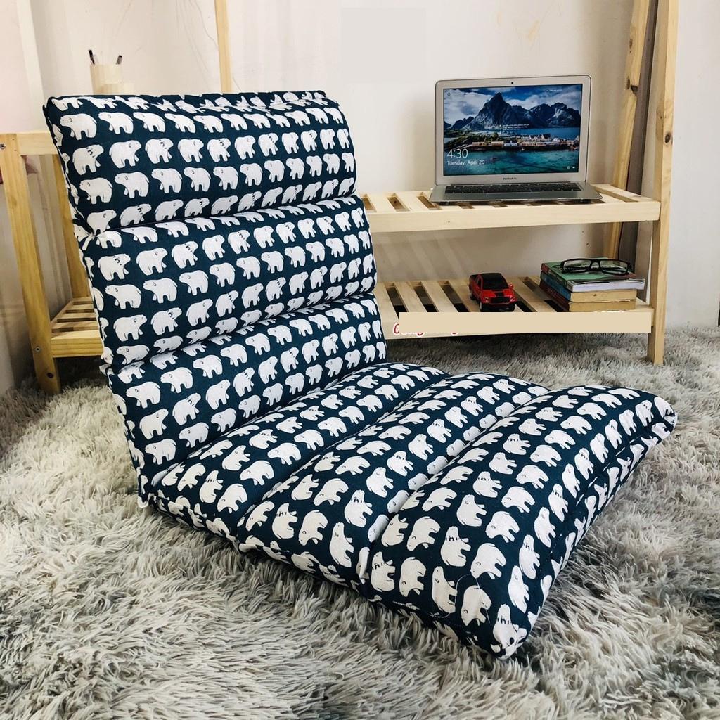 Ghế bệt lười tatami, Ghế ngồi bệt tựa Lưng tatami kiểu nhật điều chỉnh 5 cấp độ, Chịu lực tới 180kg