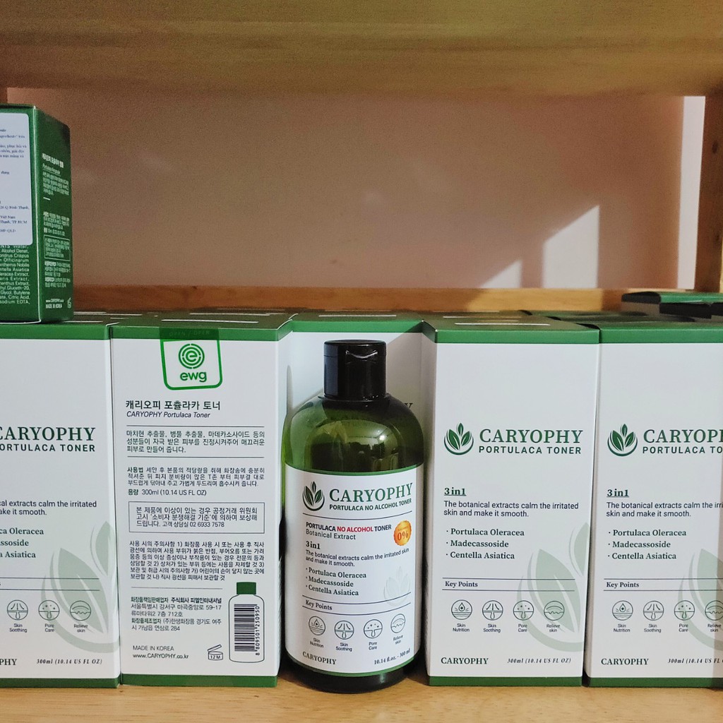 Toner Giảm Mụn Thâm Dưỡng Da Caryophy Portulaca 300ml Bản New Cho Nam/Nữ | BigBuy360 - bigbuy360.vn