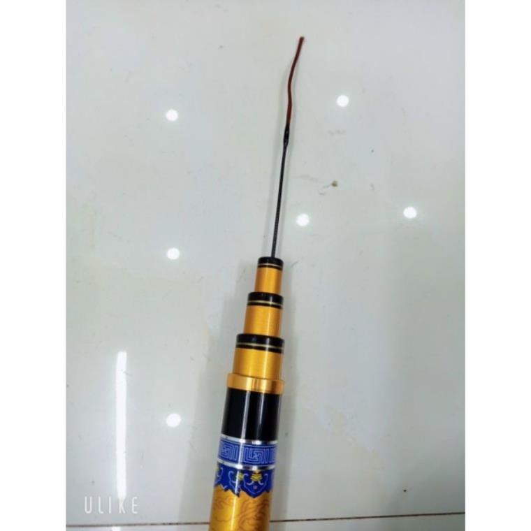Cần câu tay GM 6H dài 6m3 tải cá 15kg hàng loại 1 Gama Seiko Hoàng Long  chính hãng màu mạ vàng săm hình rồng sang trọng