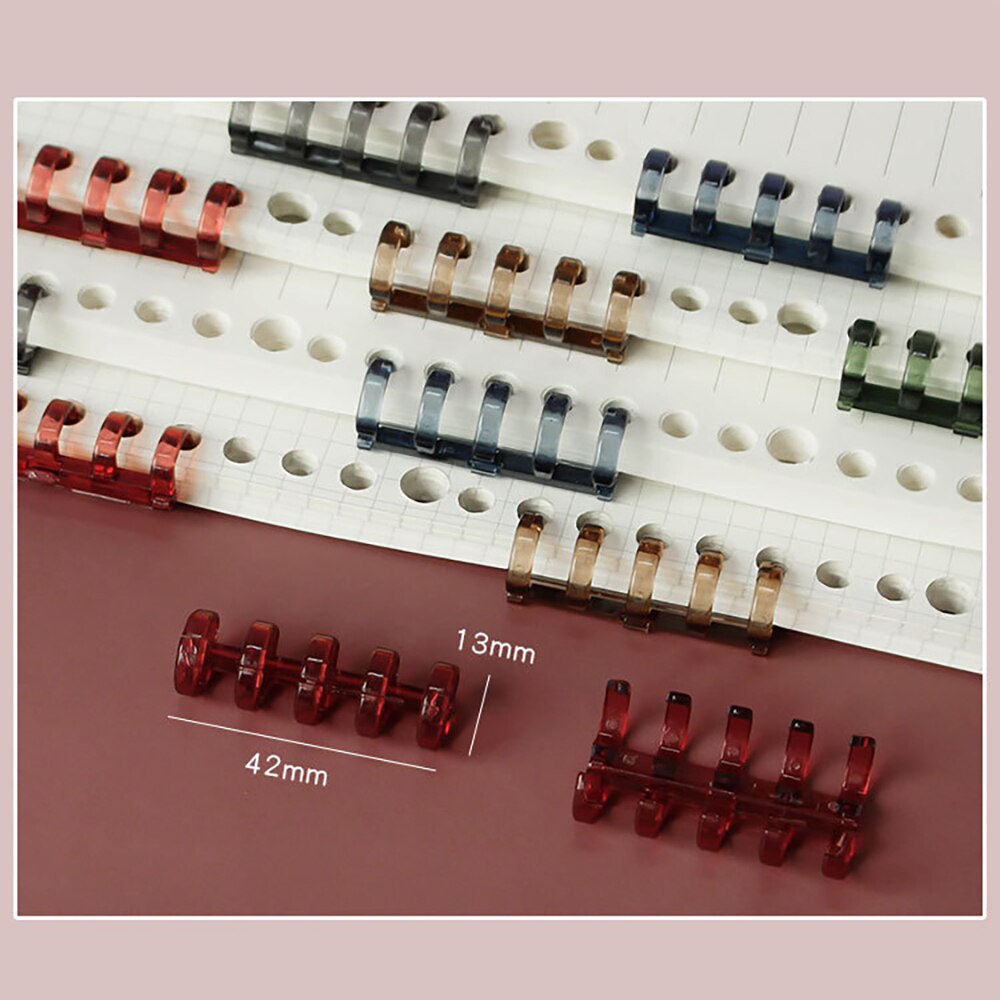 Set 2 vòng đóng gáy lò xo sách sổ tay lịch album thẻ trang rời xoắn ốc sáng tạo