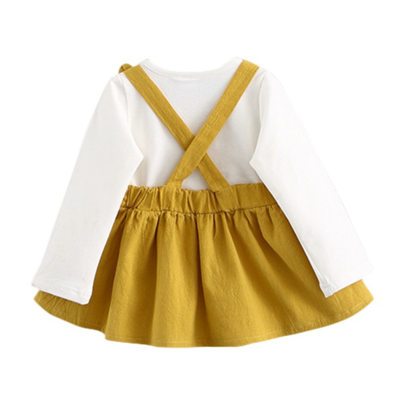 Đầm tay dài tai thỏ đáng yêu cho bé gái