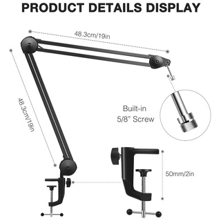 Giá Đỡ Micro Kèm Kẹp Và Dây Cáp
