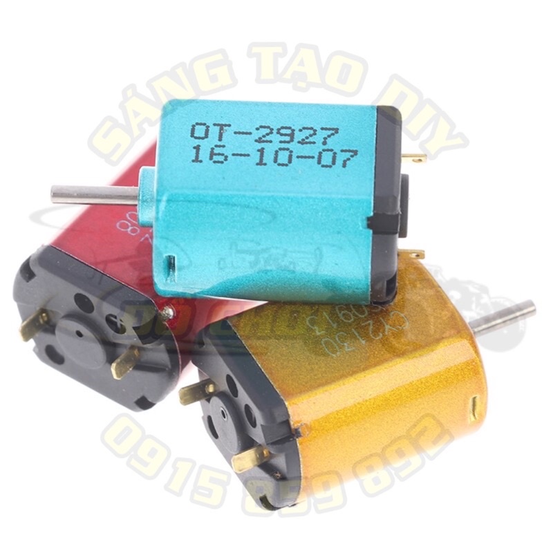 Động cơ mini tốc độ cực cao. DIY chế tạo ô tô đồ chơi RC DC 1.5V - 3.7V