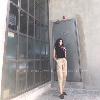 Set áo ba lỗ + quần kaki