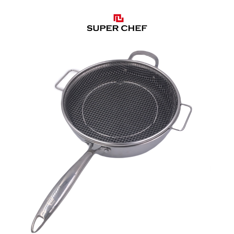 Bộ Chảo Đa Năng Super Chef-Titan 3 Lớp 5 Món Siêu Bền, Không Gỉ, Không Trầy Xước SC_TLB2128