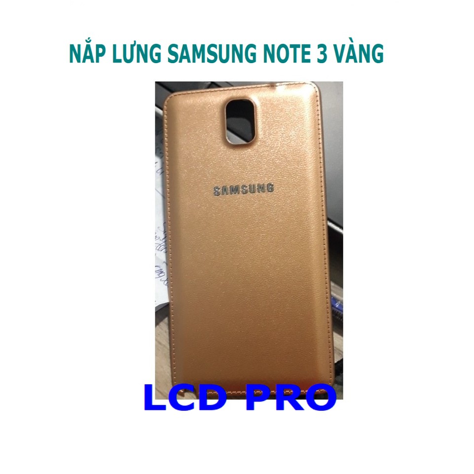 NẮP LƯNG SAMSUNG NOTE 3 VÀNG