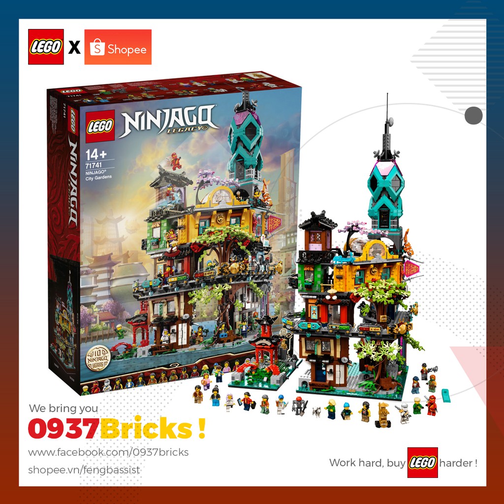 [ RẺ VÔ ĐỊCH ] LEGO Ninjago 71741 NINJAGO City Gardens