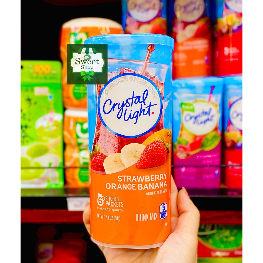 Bột trái cây pha nước Crystal Light không đường - Mỹ