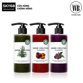 [FMCG20 -20K ĐH179K]Sữa rửa mặt sủi bọt chiết xuất rau củ Byvibes Wonder Bath Super Vegitoks Cleanser Red 300ml