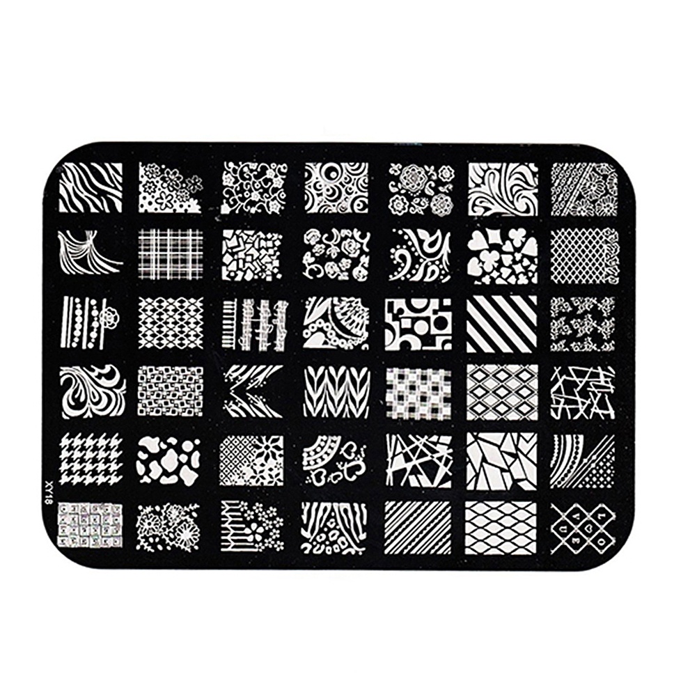 Khuôn In Họa Tiết Trang Trí Móng Tay Hình Hoa Trái Tim