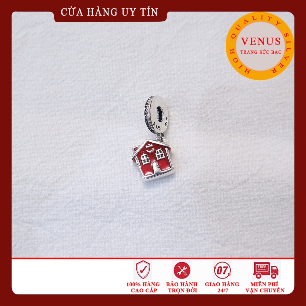 [Charm bạc 925 cao cấp] Charm ngôi nhà giáng sinh- Mã sản phẩm VENUSNGS