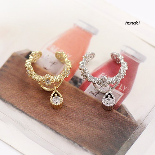 Khuyên Vành Tai Đính Đá Thời Trang Cho Nữ