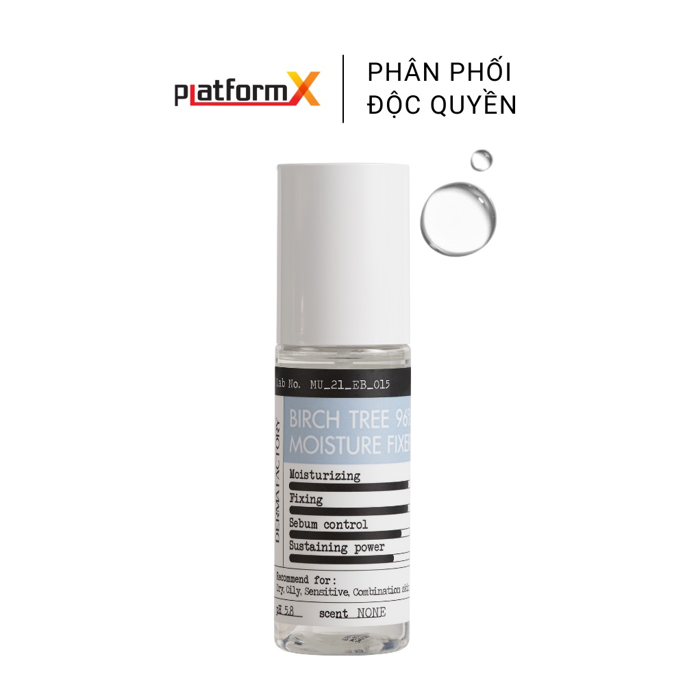 Xịt khóa nền Derma Factory Birch Tree 96% Moisture Fixer | BigBuy360 - bigbuy360.vn