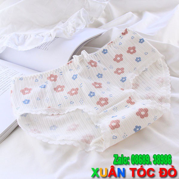 SỈ ZALO RẺ HƠN NHIỀU_ Quần Lót 5 Kiểu Hoa Anh Đào Cực Đẹp 5105