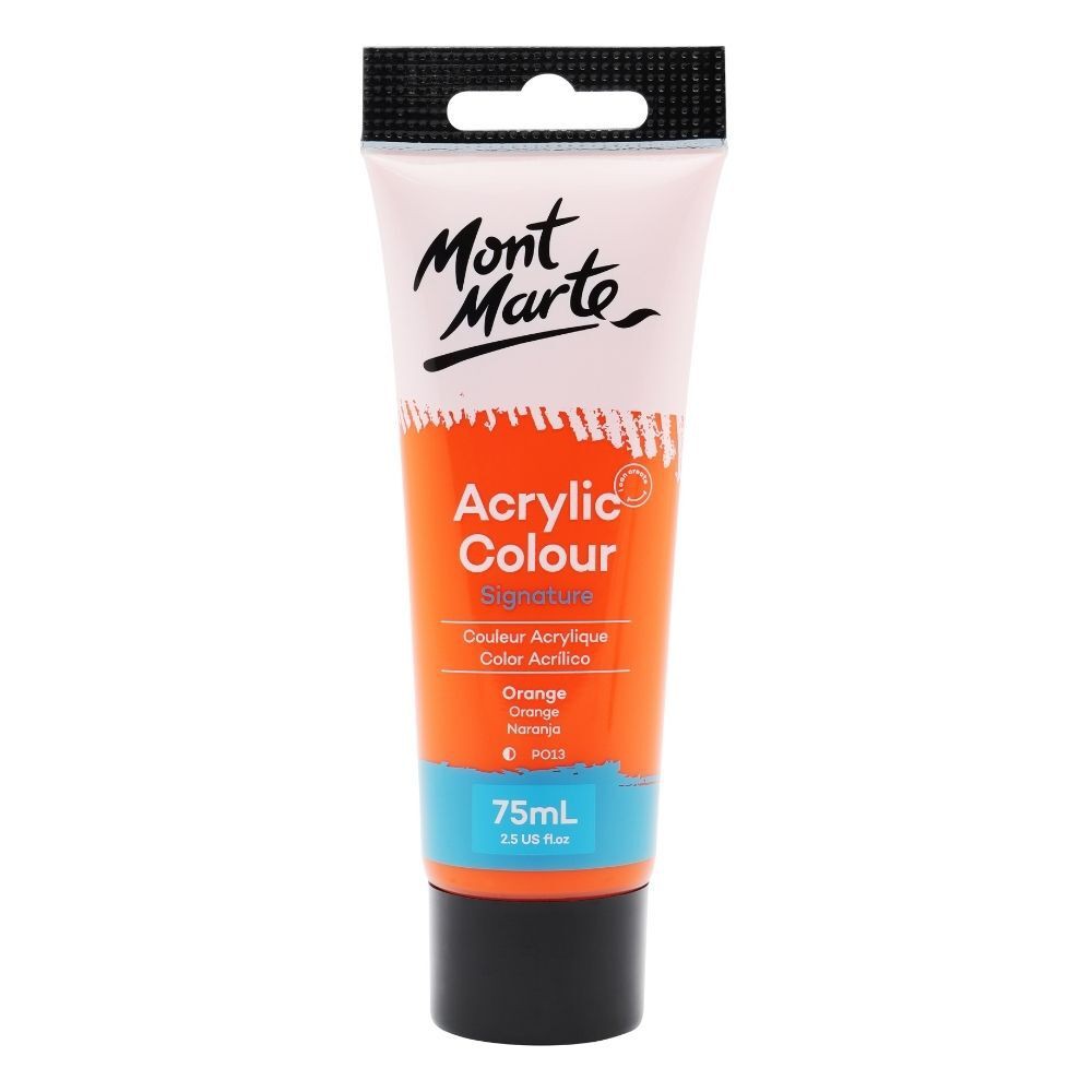 Màu Acrylic Mont Marte 75ml - Orange - Acrylic Colour Paint Signature 75ml (2.54oz) - MSCH7507