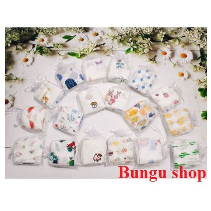 ⚡FREESHIP⚡Set 10 khăn sữa túi lưới mềm mại cho bé- shop bungu