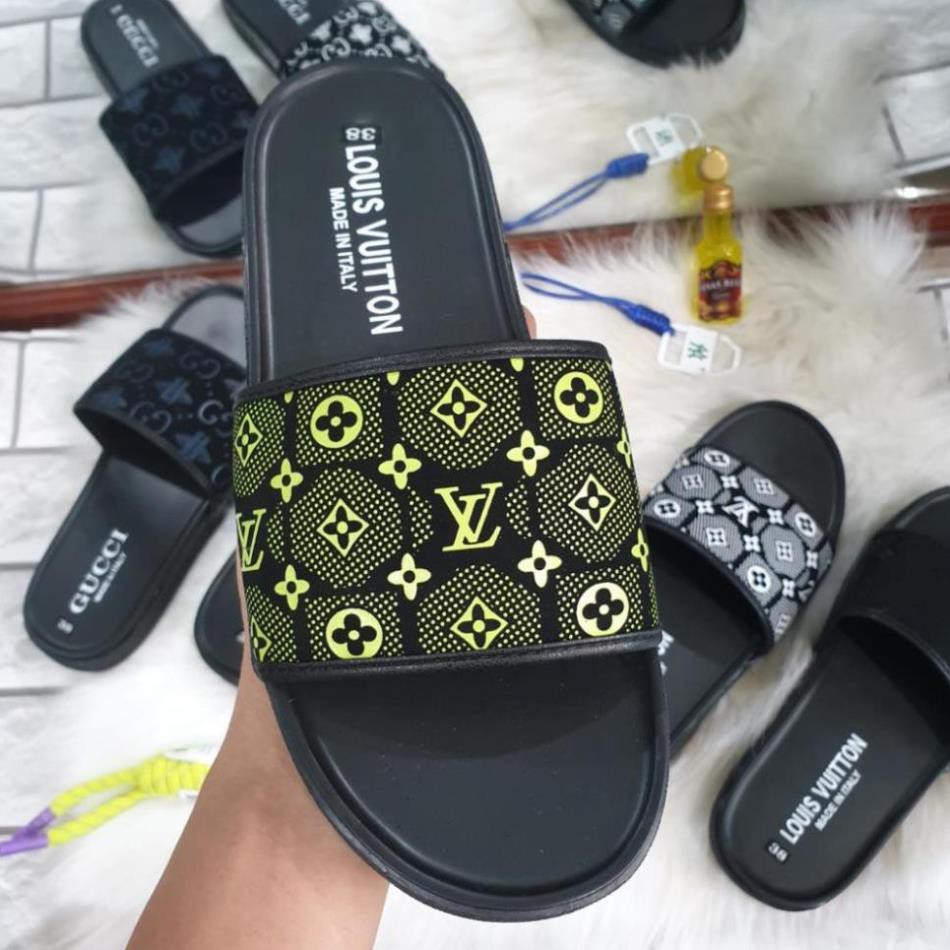 Dép Quai Ngang Lv vân chìm hot hit, Dép nam đẹp