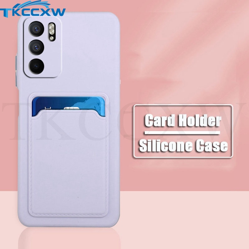 Ốp Điện Thoại TPU Mềm Có Ví Đựng Thẻ Cho OPPO Reno 7 5K 6 5 5G Find X3 Pro