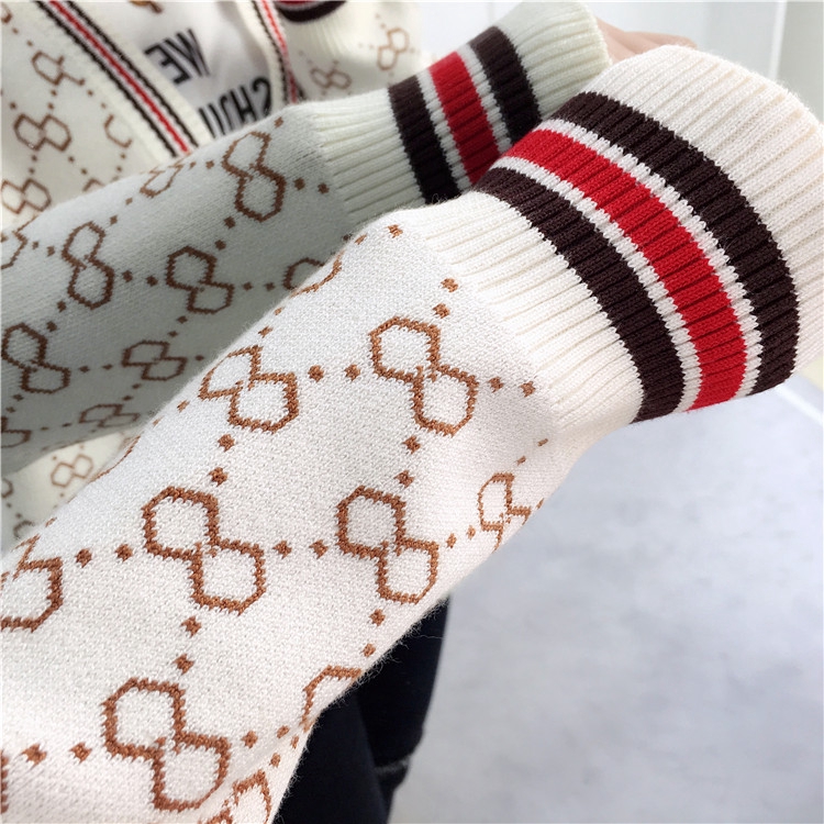 Áo khoác cardigan dệt kim tay dài phong cách Hàn Quốc