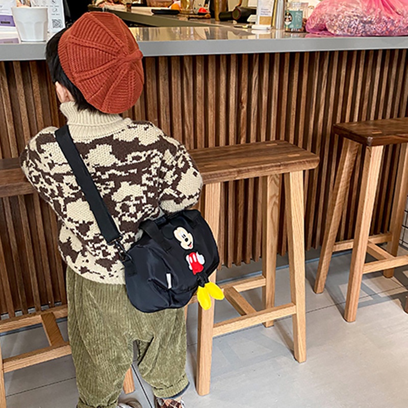 Túi Đeo Chéo Hình Chuột Mickey Hoạt Hình Đáng Yêu Dành Cho Bé