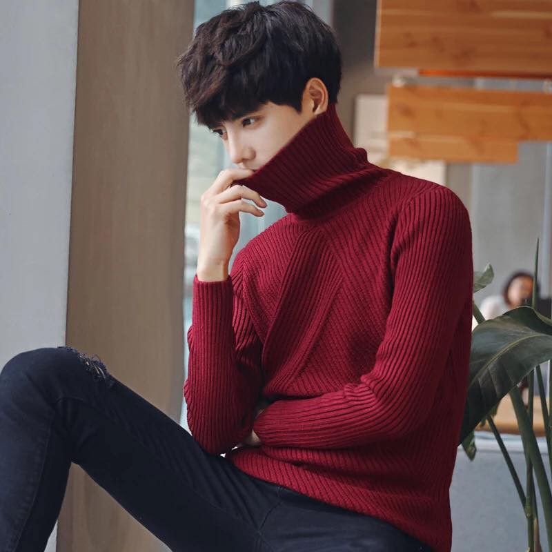 ÁO LEN NAM CAO CỔ PHONG CÁCH THỜI TRANG HÀN QUỐC