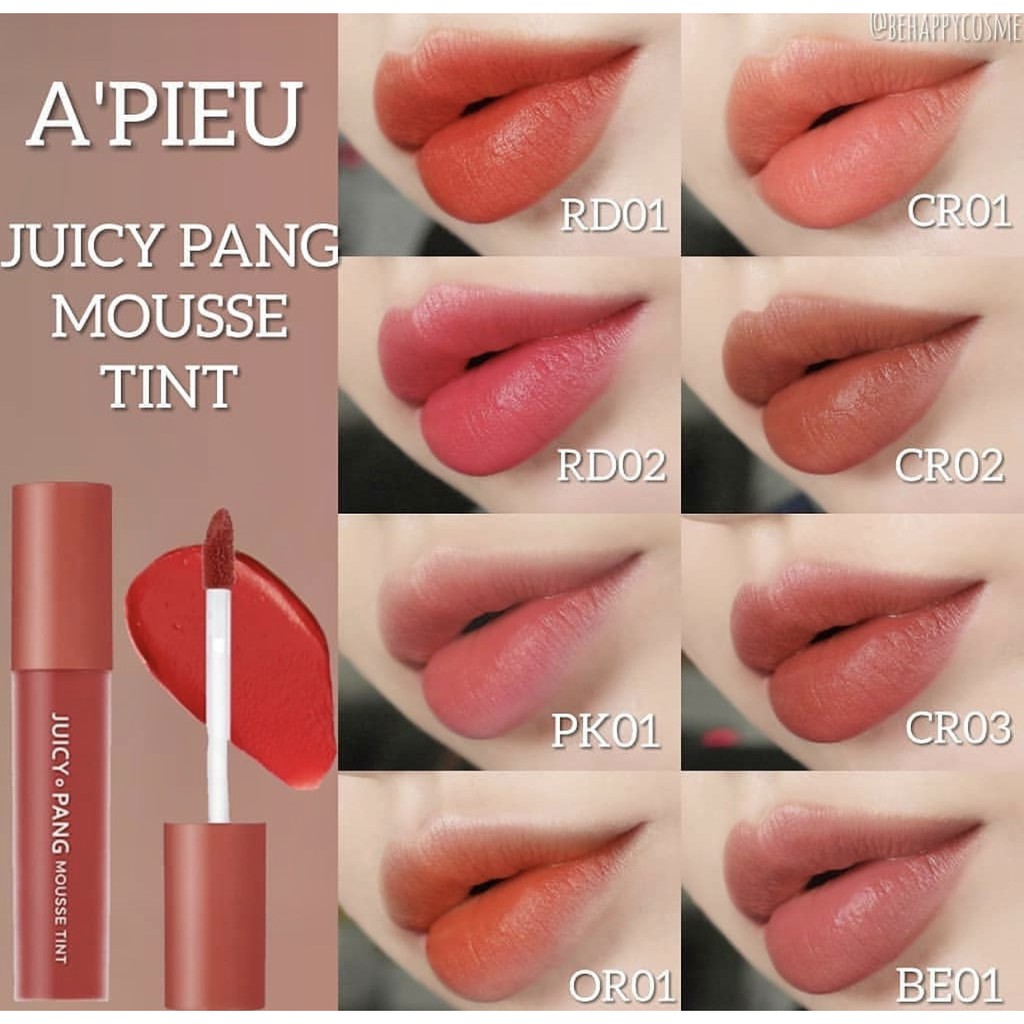 Son Apieu Juicy Pang Mousse Tint [ Chính hãng, kèm bill]