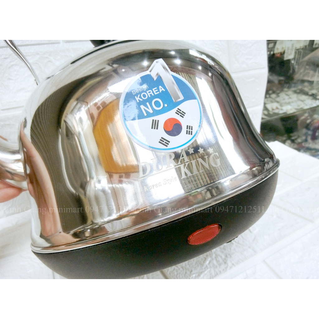 Ấm đun siêu tốc inox 304 Duraking 5L DK-251 Công suất: 1500W Hàng chính hãng