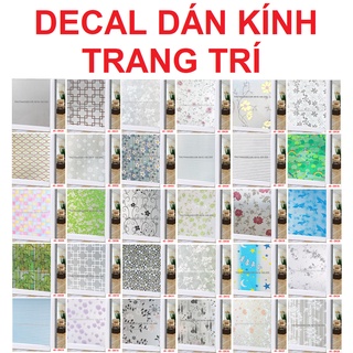 Decal dán kính mờ sẵn keo cm trang trí nội thất - Tổng Hợp