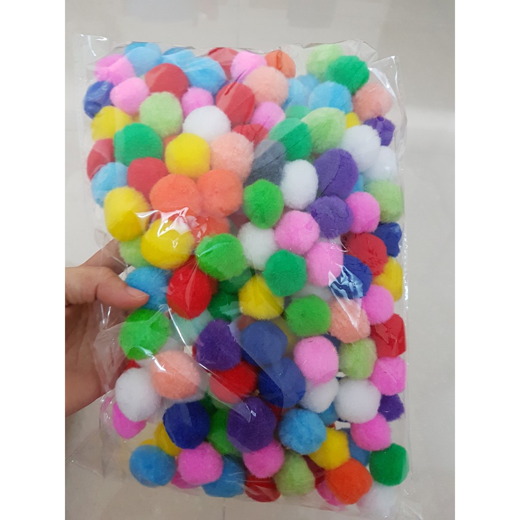 Combo Sỉ 1000 viên Pom pom các size