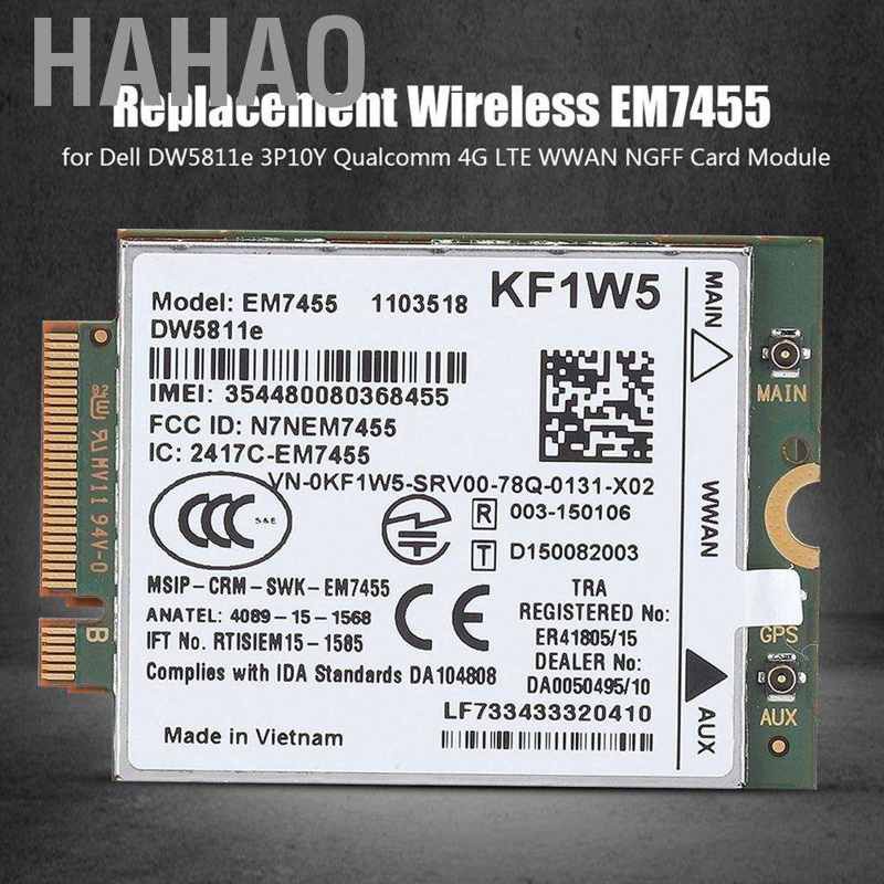 [Seller Recommend] Mô Đun Băng Tần Wwan M2 Ngff Em7455 300m 4g Lte Băng Tần Wwan Cho Dell Sk | BigBuy360 - bigbuy360.vn