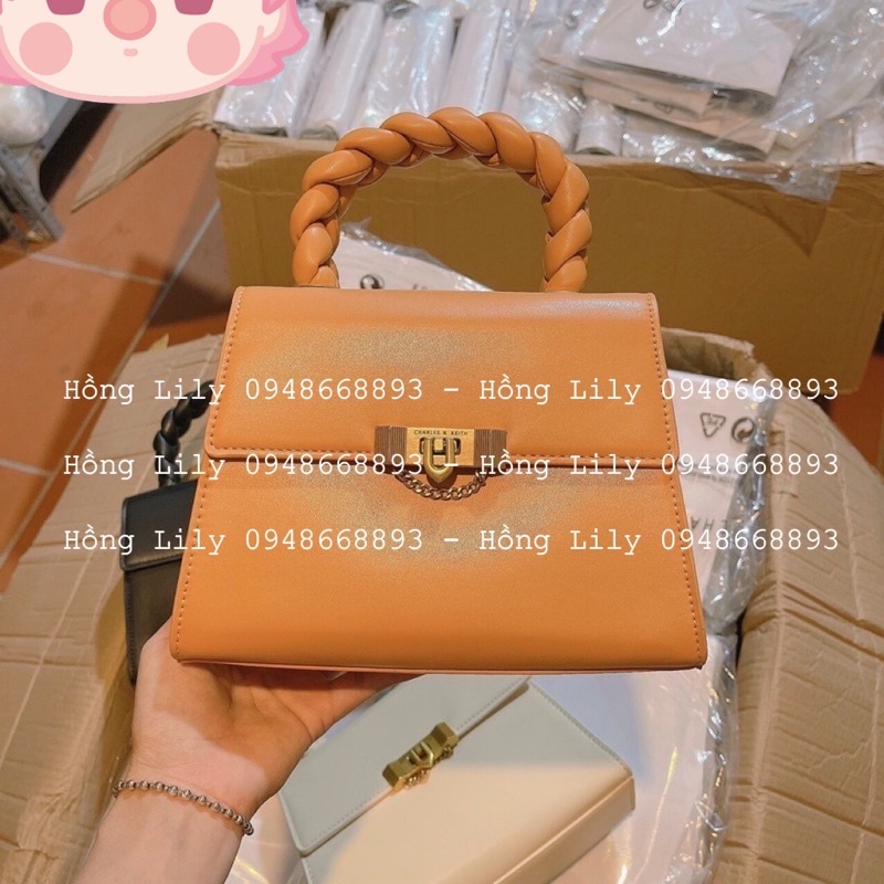 Túi Cnk quai tết da mềm hàng L1T395