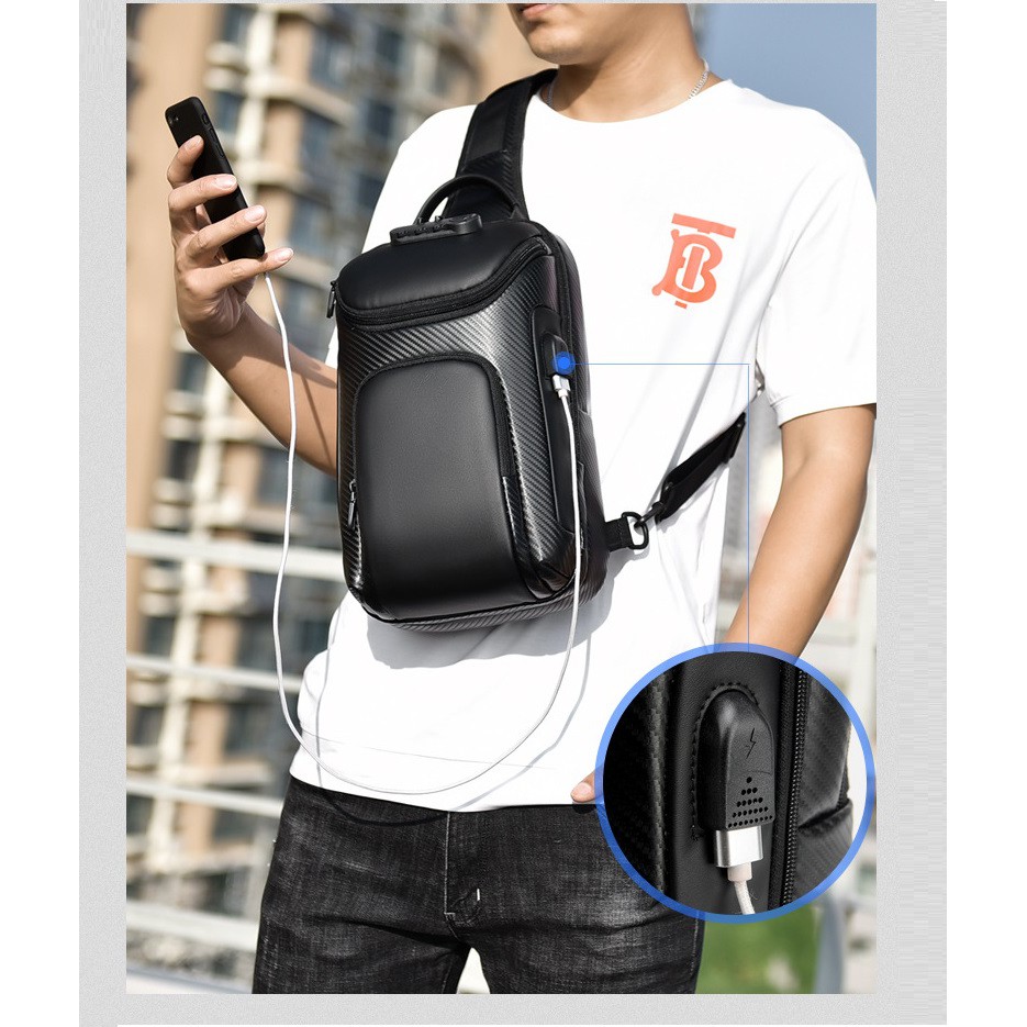 Túi đeo chéo thời trang nam.Weixier.