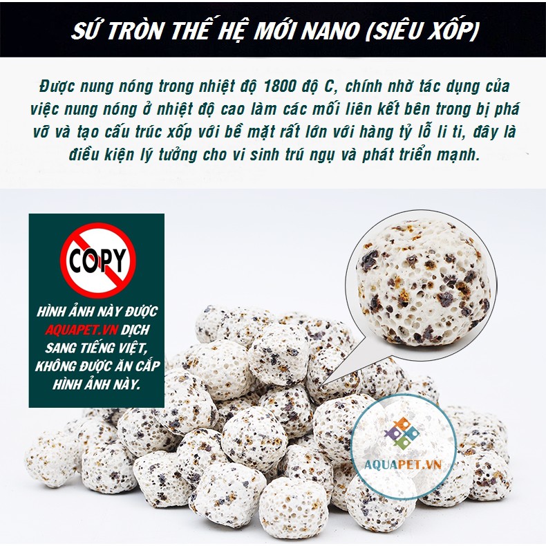 COMBO Bộ máy lọc tràn + thảm lọc + sứ lọc NANO